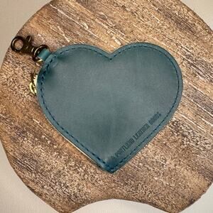 Portland Leather Heart Keychain Pouch FAST SHIP CARIBBEAN Heart NEW